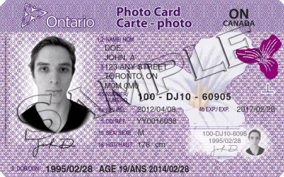 Ontario Photo Card – Quem precisa?