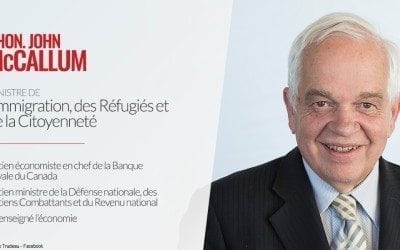 John McCallum – Conheça o novo Ministro de Imigração do Canadá